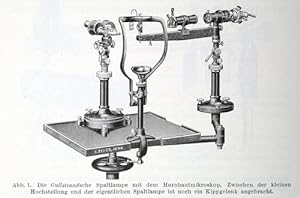 Der Spaltlampen-Linsenhalter nach Dr. Arruga (pp.5-8, 4 Abb.).