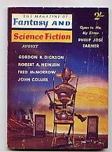 Seller image for THE MAGAZINE OF FANTASY AND SCIENCE FICTION NO VOLUME 1 NO 9(AUGUST 1960): BRITISH EDITION for sale by TARPAULIN BOOKS AND COMICS