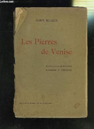 Image du vendeur pour LES PIERRES DE VENISE mis en vente par Le-Livre