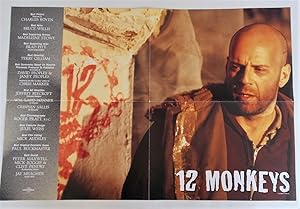 Image du vendeur pour 12 MONKEYS (1995 Original Movie Motion Picture Mini-Poster for Academy of Motion Picture Arts and Sciences Consideration) mis en vente par Bloomsbury Books