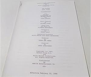 Seller image for Misunderstood: Handbook of Production Information (1984) (Motion Picture Movie Film) for sale by Bloomsbury Books