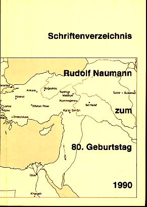 Seller image for Schriftenverzeichnis Rudolf Naumann zum 80. Geburtstag 1990. for sale by Fundus-Online GbR Borkert Schwarz Zerfa
