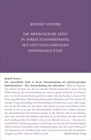 Immagine del venditore per Die menschliche Seele in ihrem Zusammenhang mit gttlich-geistigen Individualitten venduto da BuchWeltWeit Ludwig Meier e.K.