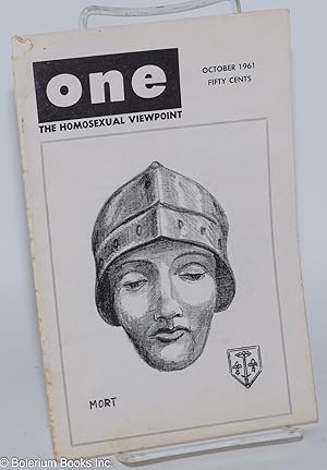 Seller image for ONE Magazine: the homosexual viewpoint; vol. 9, #10, October 1961 for sale by Bolerium Books Inc.