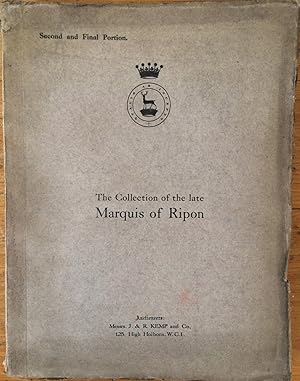 The collection of the late Marquis of Ripon. Second and Final Portion. Sale conducted from Monday...