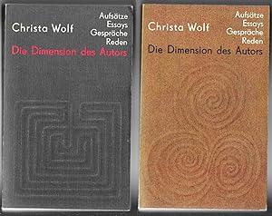 Bild des Verkufers fr Die Dimension des Autors - Aufstze, Essays, Gesprche, Reden (zwei Bnde) zum Verkauf von Antiquariat Christian Wulff