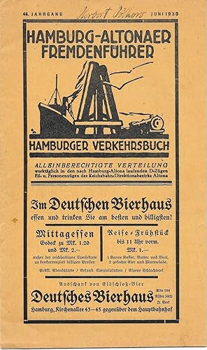 Image du vendeur pour Hamburg - Altonaer Fremdenfhrer mis en vente par Antiquariat Christian Wulff