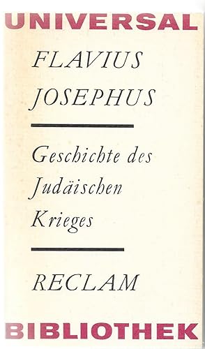 Bild des Verkufers fr Geschichte des Judischen Krieges zum Verkauf von Antiquariat Christian Wulff