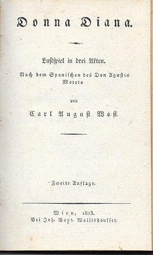Bild des Verkufers fr Donna Diana Lustspiel in drei Akten zum Verkauf von Antiquariat Christian Wulff