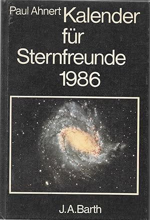 Image du vendeur pour Kalender fr Sternfreunde 1986 mis en vente par Antiquariat Christian Wulff