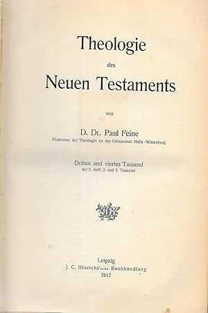 Theologie des Neuen Testaments