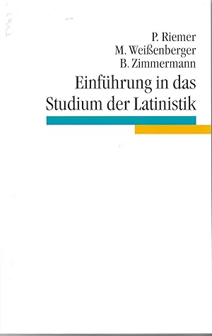 Imagen del vendedor de Einfhrung in das Studium der Latinistik a la venta por Antiquariat Christian Wulff