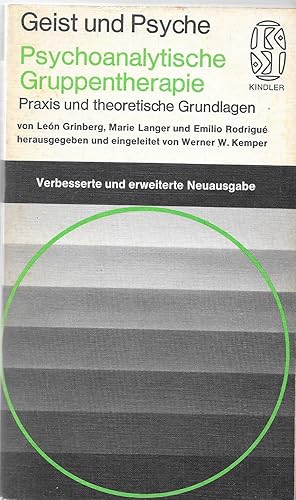 Seller image for Psychoanalytische Gruppentherapie for sale by Antiquariat Christian Wulff