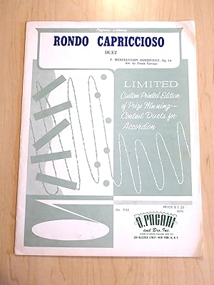 Immagine del venditore per Rondo Capriccioso Duet Op. 14 For Accordion venduto da Bradley Ross Books