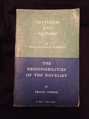 Image du vendeur pour Criticism and Fiction and The Responsibilities of the Novelist mis en vente par Ocean Tango Books