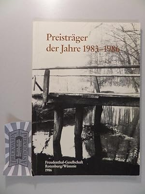 Image du vendeur pour Preistrger der Jahre 1983-1986. Freudenthal-Gesellschaft. mis en vente par Druckwaren Antiquariat