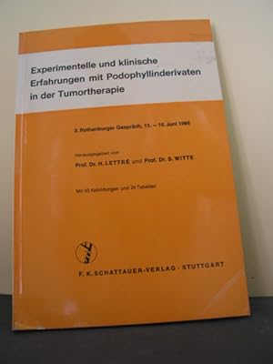 Bild des Verkufers fr Experimentelle und klinische Erfahrungen mit Podophyllinderivaten in der Tumortherapie : 2. Rothenburger Gesprch, 15. u. 16. Juni 1966. Hrsg. von H. Lettr ; S. Witte zum Verkauf von Antiquariat-Fischer - Preise inkl. MWST