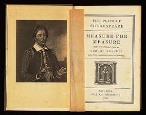 Imagen del vendedor de Measure for Measure. a la venta por Antiquariat Peda