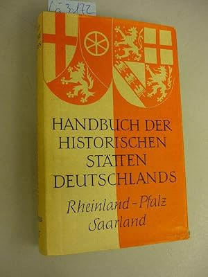 Rheinland-Pfalz uns Saarland (Handbuch der historischen Stätten Deutschland, fünfter 5. Band) 12 ...