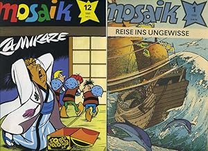 Mosaik (Abrafaxe). Jahrgang 1989. Vollständiger Jahrgang in 12 Heften. Jahrgang 1990 Heft 1 bis 1...