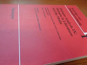 Immagine del venditore per Dialogue Analysis IX: Dialogue in Literature and the Media, Part 1: Literature: Selected Papers from the 9th Iada Conference, Salzburg 2003 (Beitrage Zur Dialogforschung) venduto da suspiratio - online bcherstube