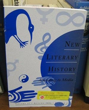 Image du vendeur pour New Literary History: A Journal of Theory and Interpretation; Volume 37, Number 4, Autumn 2006 mis en vente par PsychoBabel & Skoob Books