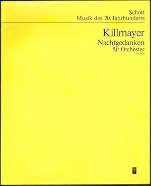 Nachtgedanken für Orchester. (1973). Studien-Partitur Edition Schott 6658.