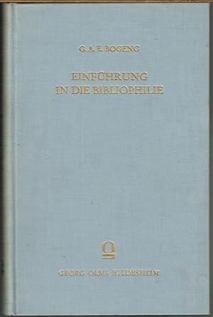 Einführung in die Bibliophilie (1931).