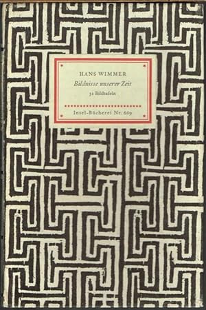 Hans Wimmer. Bildnisse unserer Zeit. 32 Bildtafeln. Mit einem Geleitwort des Künstlers.