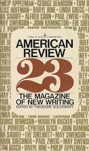 Immagine del venditore per American Review 23, October 1975 A Magazine of New Writing venduto da Good Books In The Woods