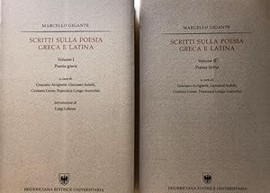 SCRITTI SULLA POESIA GRECA E LATINA. (VOLUME 1, VOLUME 2)