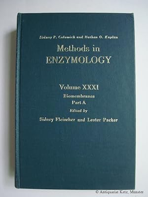 Imagen del vendedor de Methods in Enzymology. Volume XXXI (31). Biomembranes. Part A. a la venta por Antiquariat Hans-Jrgen Ketz