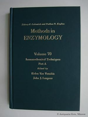 Methods in Enzymology. Volume 70. Immunochemical Techniques. Part A