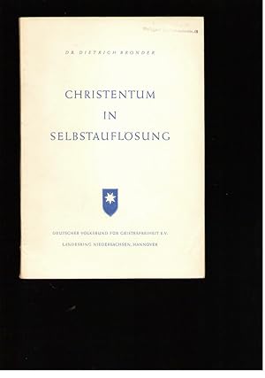 Seller image for Christentum in Selbstauflsung (handsigniert!) for sale by Buchkontor Zossen