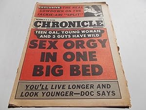 National Star Chronicle (August 7, 1972): The Most DARING Tabloid In the Nation (Supermarket Tabl...