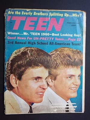 TEEN ARE THE EVERLY BROTHERS SPLITTING UP. FEBRUARY 1961