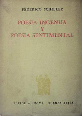 POESÍA INGENUA Y POESÍA SENTIMENTAL