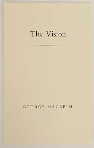Seller image for The Vision for sale by Jeff Hirsch Books, ABAA