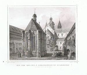 Hildesheim, der Dom u. die St. Annakapelle. Stahlstich