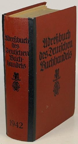 Adreßbuch des Deutschen Buchhandels und der mit ihm verkehrenden ausländischen buchhändlerischen ...