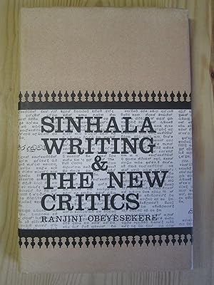 Sinhala Writing & the New Critics