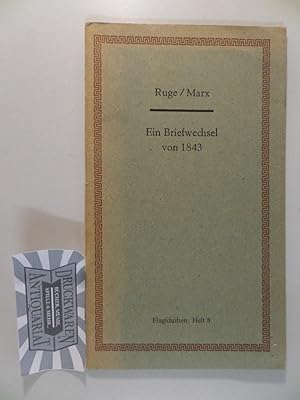 Image du vendeur pour Ein Briefwechsel von 1843. mis en vente par Druckwaren Antiquariat