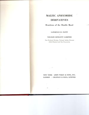 Maleic Anhydride Derivatives Reactions of the Double Bond