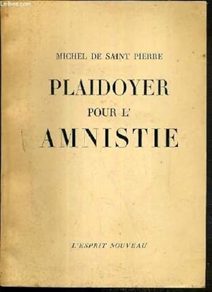 Seller image for PLAIDOYER POUR L'AMNISTIE for sale by Le-Livre