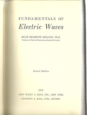Image du vendeur pour Fundamentals of Electric Waves mis en vente par Sabra Books