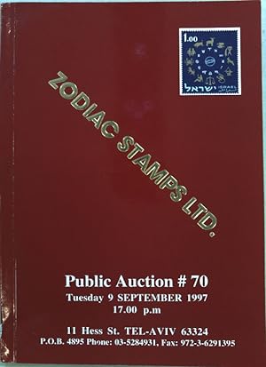 Zodiac Stamps Ltd.: Public Auction No. 70, Tuesday Tuesday 9 September;