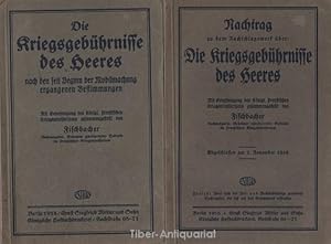 Die Kriegsgebührnisse des Heeres, nach den seit Beginn der Mobilmachung ergangenen Bestimmungen.;...