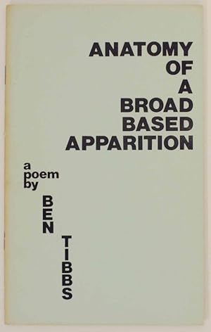 Bild des Verkufers fr Anatomy of a Broad Based Apparition zum Verkauf von Jeff Hirsch Books, ABAA