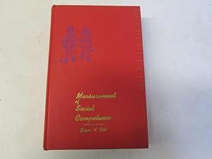 Seller image for Measurement Social Competence for sale by Goldstone Rare Books