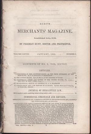 Hunt's Merchants' Magazine and Commercial Review. Volume XXVIII, No.1 January 1853